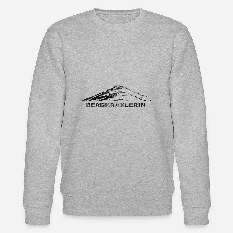 Bergkraxlerin - (3) - Stanley/Stella Unisex Bio-Sweatshirt CHANGER  - Grau meliert