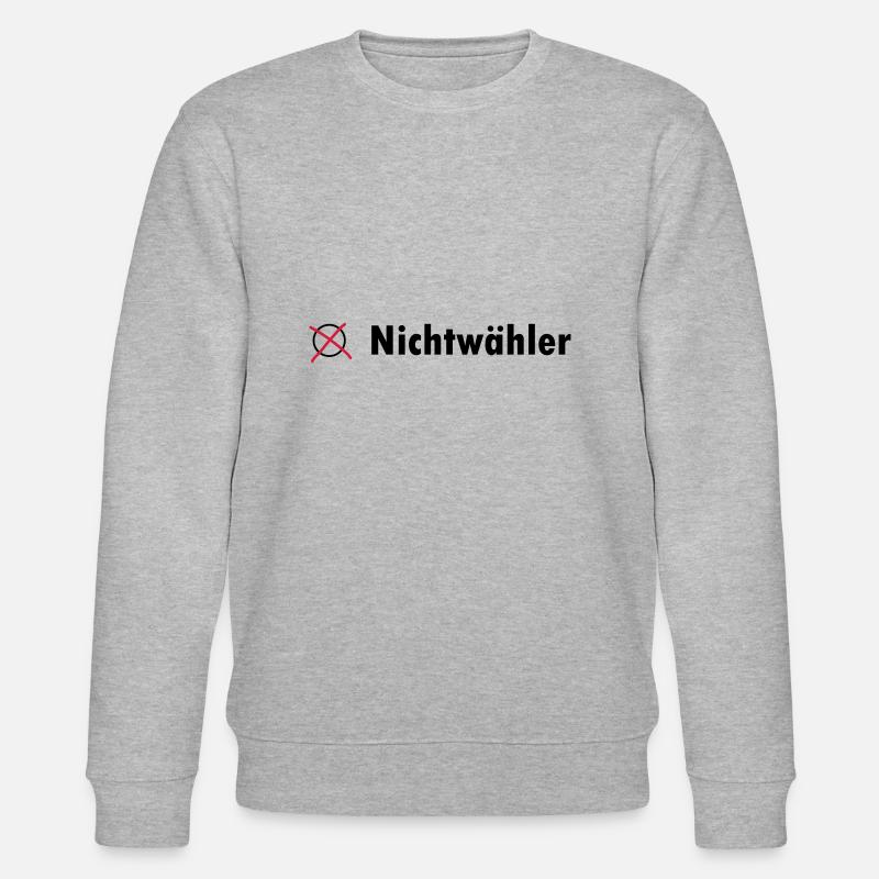 Nichtwähler - Stanley/Stella Unisex Bio-Sweatshirt CHANGER  - Grau meliert