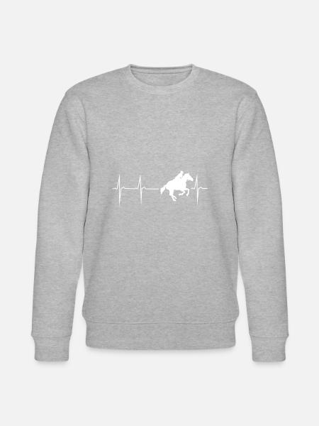 le battement cavalier cheval cheval - Sweat bio CHANGER Stanley/Stella Unisexe - gris chiné