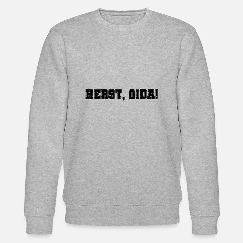 Herst, Oida! - Stanley/Stella Unisex Bio-Sweatshirt CHANGER  - Grau meliert
