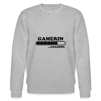 Gamerin Spruch Videospiel Sprüche Gamerin Geschenk - Stanley/Stella Unisex Bio-Sweatshirt CHANGER  - Grau meliert - Vorne - Nik (191cm) & Marisol (170cm)