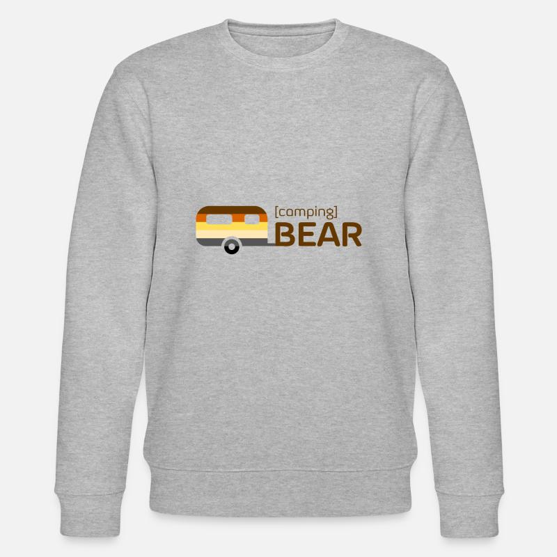 Camping Bear - Stanley/Stella Unisex Bio-Sweatshirt CHANGER  - Grau meliert