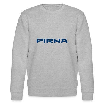 Pirna Slogan - Deutschland - Sachsen - Stanley/Stella Unisex Bio-Sweatshirt CHANGER  - Grau meliert - Vorne - Nik (191cm) & Marisol (170cm)