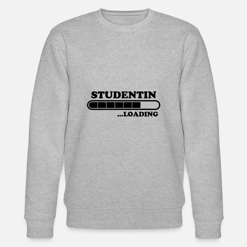 Studentin Spruch Universität Studentin Geschenk - Stanley/Stella Unisex Bio-Sweatshirt CHANGER  - Grau meliert