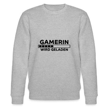 Gamerin Spruch Videospiel Sprüche Gamerin Geschenk - Stanley/Stella Unisex Bio-Sweatshirt CHANGER  - Grau meliert - Vorne - Nik (191cm) & Marisol (170cm)