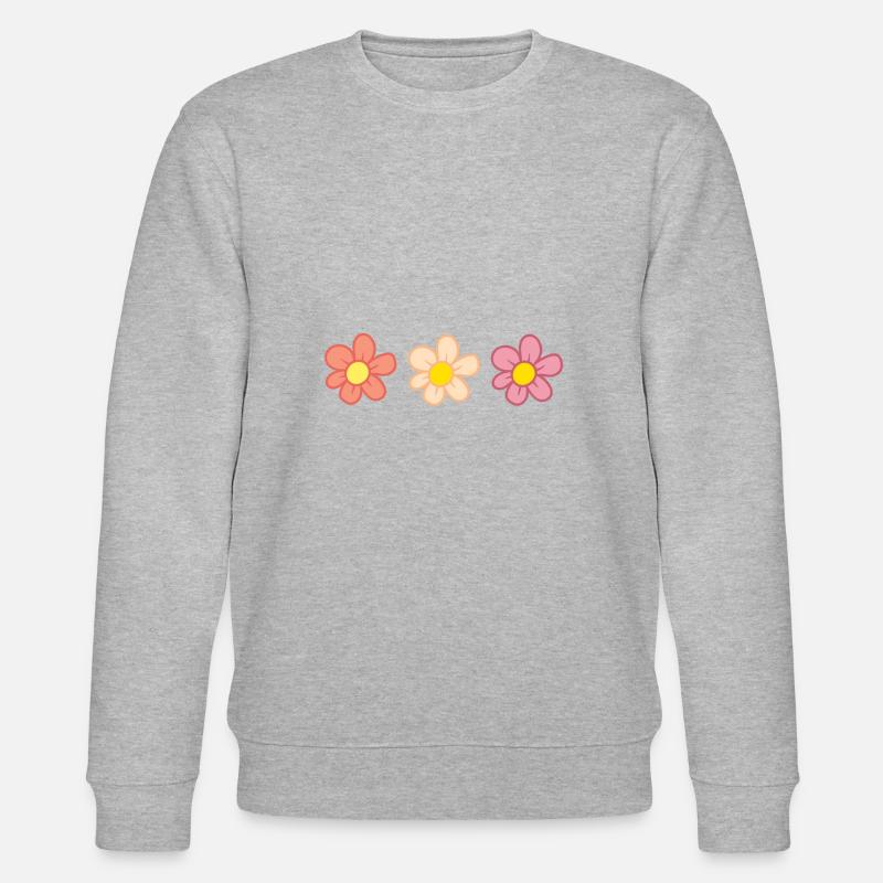 Fleurs - Sweat bio CHANGER Stanley/Stella Unisexe - gris chiné