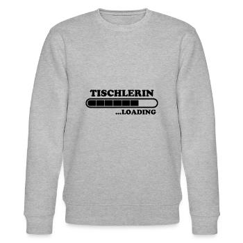 Tischlerin Spruch Schreinerin Tischlerin Geschenk - Stanley/Stella Unisex Bio-Sweatshirt CHANGER  - Grau meliert - Vorne - Nik (191cm) & Marisol (170cm)
