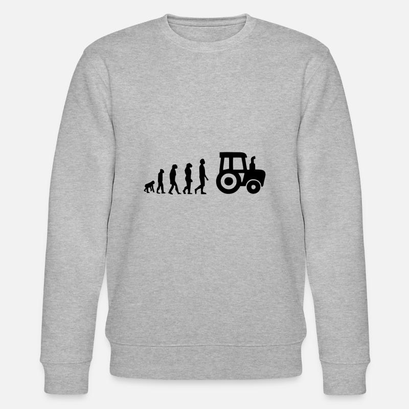 Tracteur évolution - Sweat bio CHANGER Stanley/Stella Unisexe - gris chiné