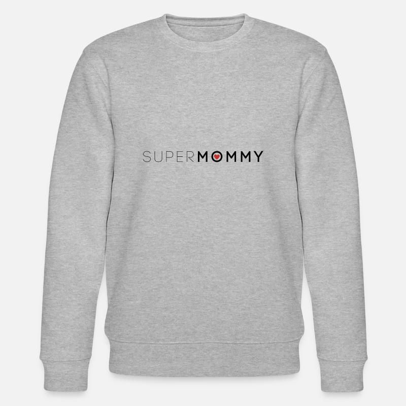SuperMommy Mama T-shirt - Sweat bio CHANGER Stanley/Stella Unisexe - gris chiné