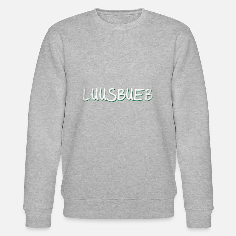 Badische Sprüche > Luusbueb - Stanley/Stella Unisex Bio-Sweatshirt CHANGER - Grau meliert