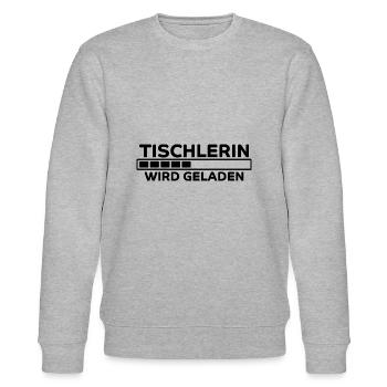 Tischlerin Spruch Schreinerin Tischlerin Geschenk - Stanley/Stella Unisex Bio-Sweatshirt CHANGER  - Grau meliert - Vorne - Nik (191cm) & Marisol (170cm)