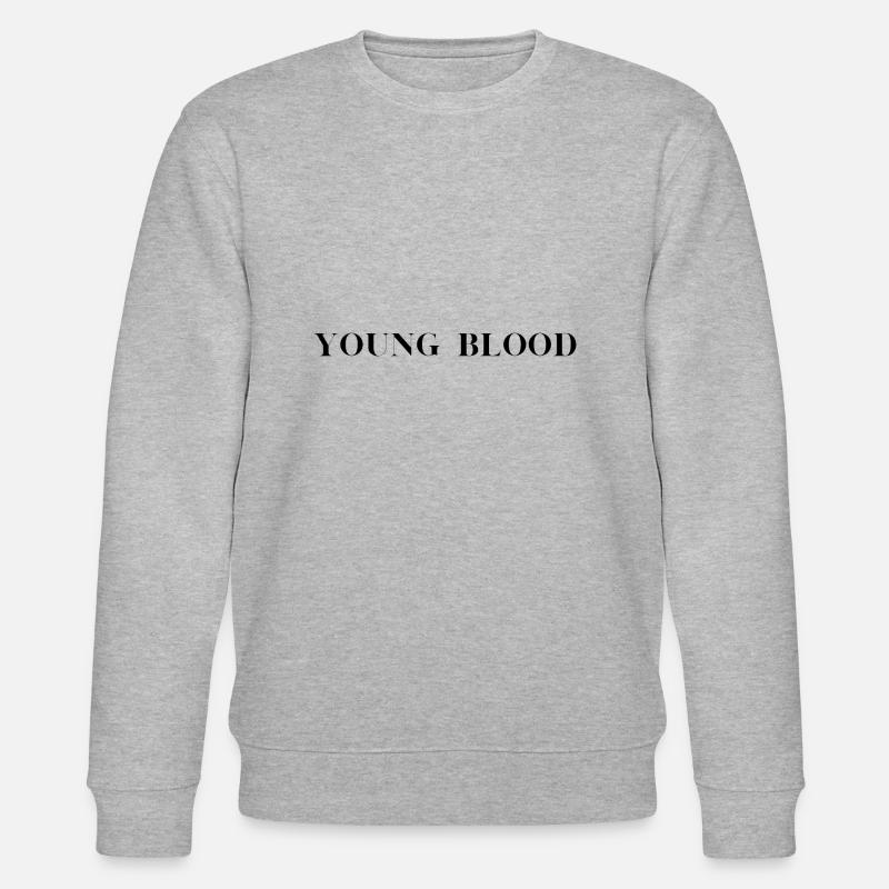 Junges Blut - Stanley/Stella Unisex Bio-Sweatshirt CHANGER  - Grau meliert