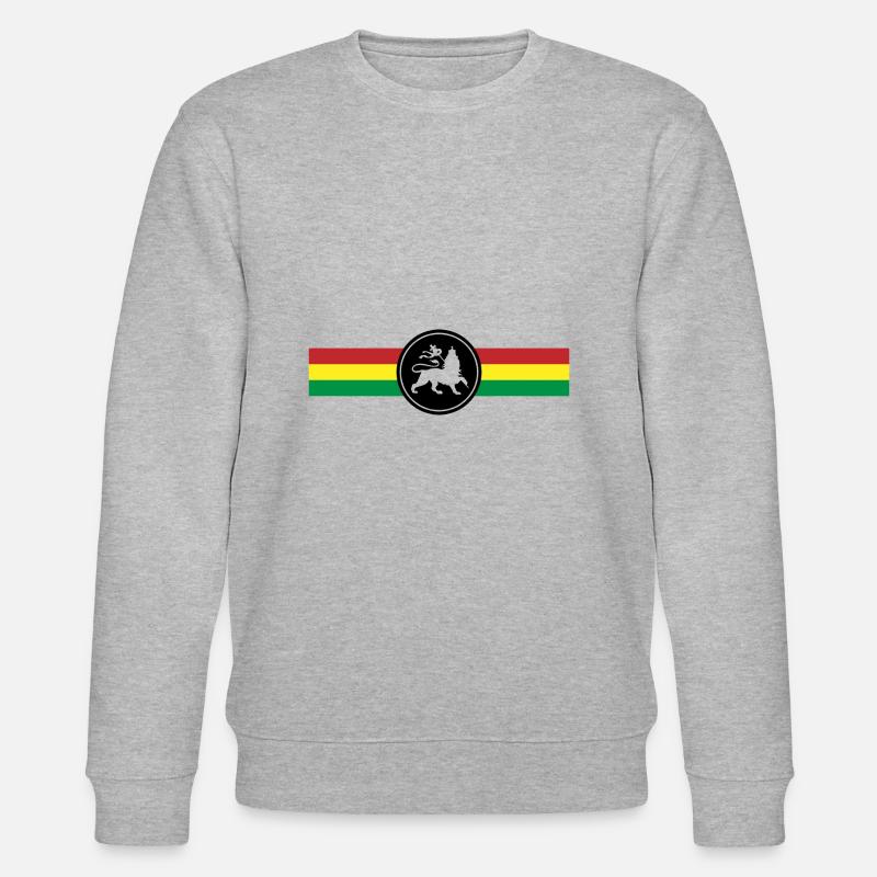Drapeau Rasta Reggae Lion reggaeton - Sweat bio CHANGER Stanley/Stella Unisexe - gris chiné
