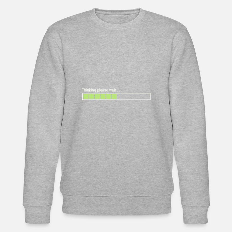 Thinking please wait . . . - Stanley/Stella Unisex Bio-Sweatshirt CHANGER  - Grau meliert