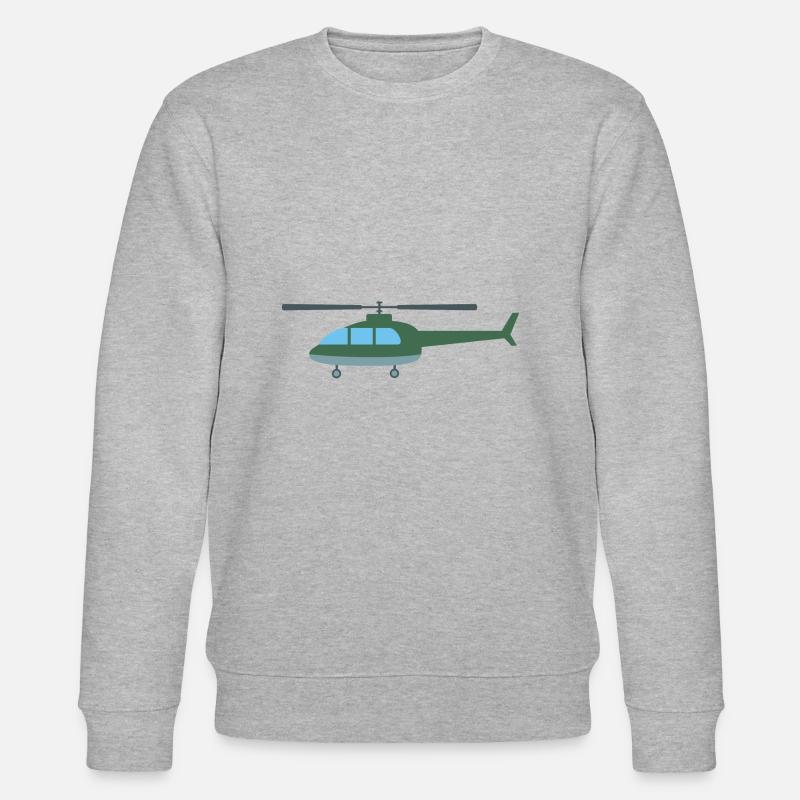 Hubschrauber - Stanley/Stella Unisex Bio-Sweatshirt CHANGER  - Grau meliert