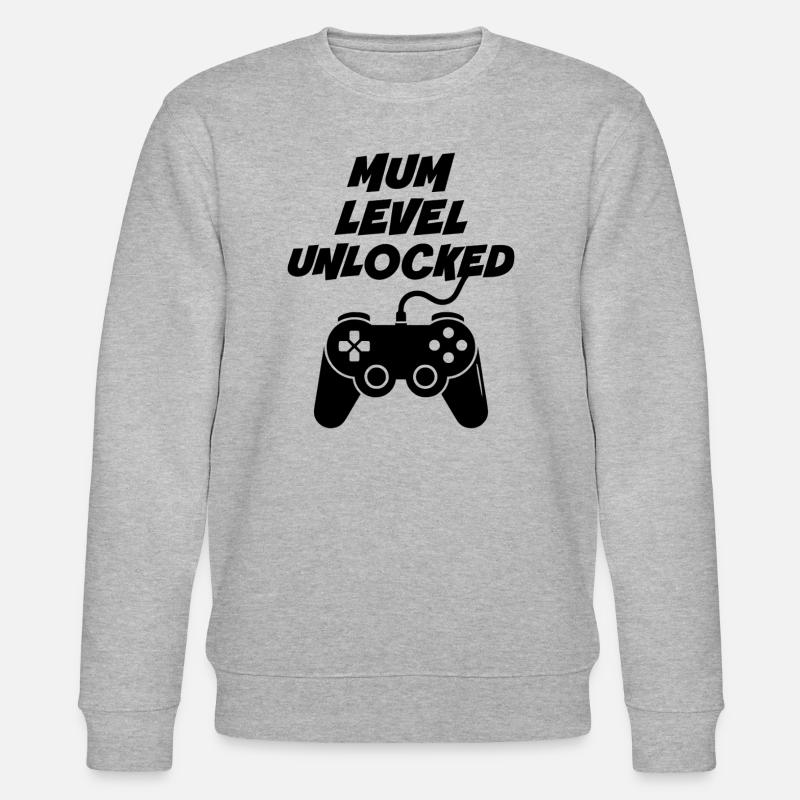 Mutter-Level freigeschaltet - Stanley/Stella Unisex Bio-Sweatshirt CHANGER  - Grau meliert