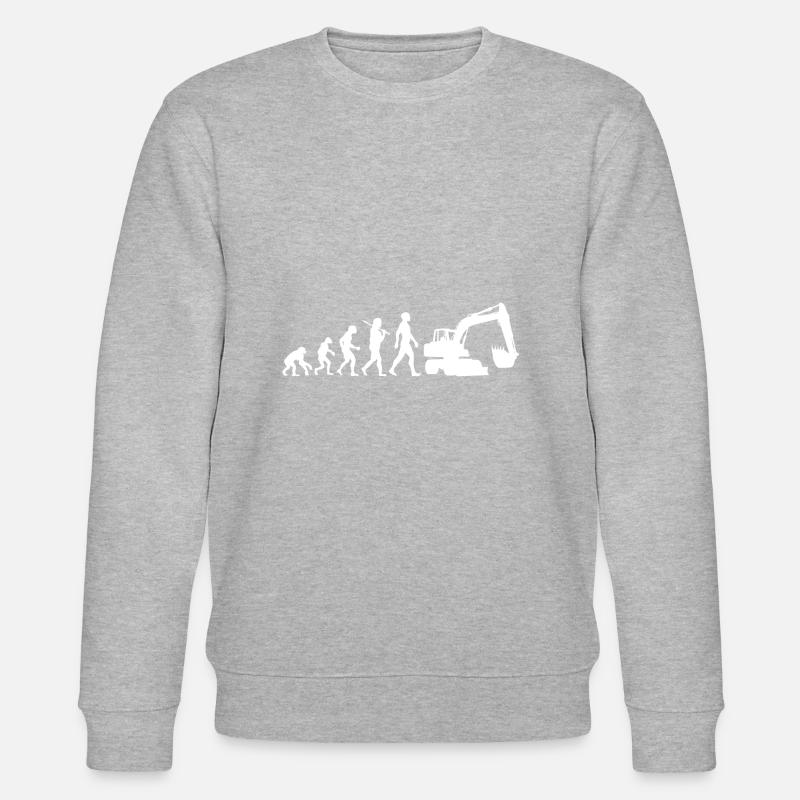 Pelleteuse Evolution Silhouette Cadeau - Sweat bio CHANGER Stanley/Stella Unisexe - gris chiné