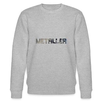 metaller - Stanley/Stella Unisex Bio-Sweatshirt CHANGER  - Grau meliert - Vorne - Nik (191cm) & Marisol (170cm)