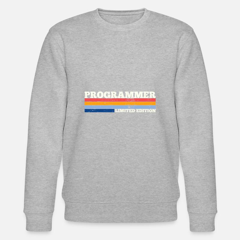 Programmer Nerd Limited Edition - Stanley/Stella Unisex Bio-Sweatshirt CHANGER  - Grau meliert