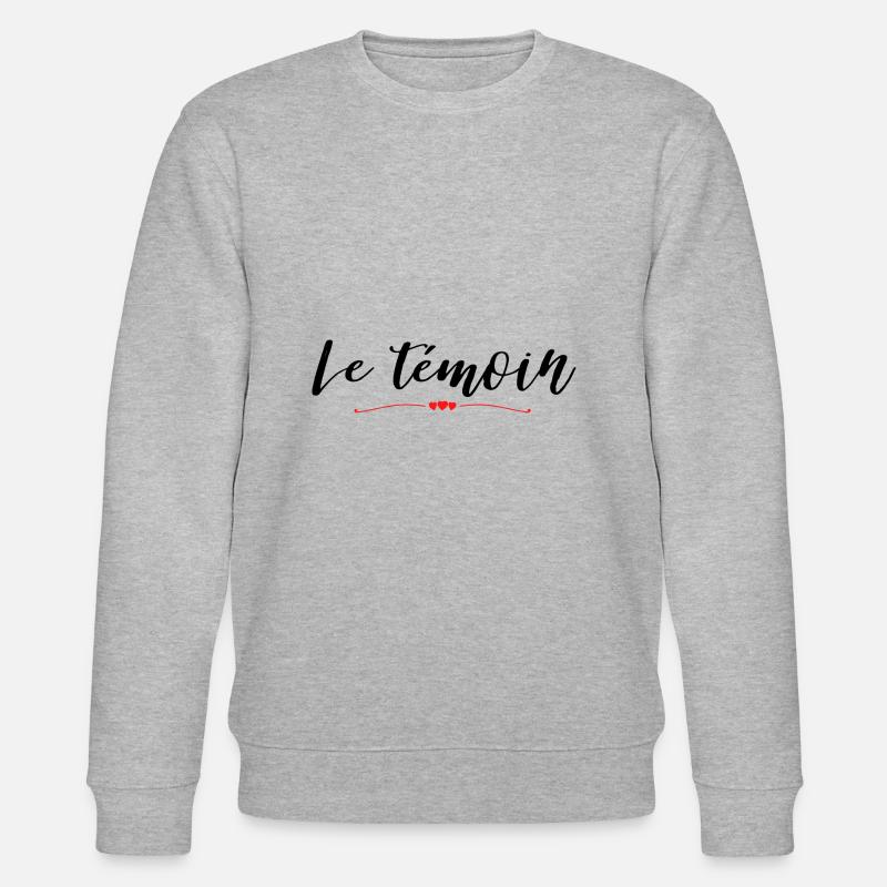 Le témoin - Sweat bio CHANGER Stanley/Stella Unisexe - gris chiné