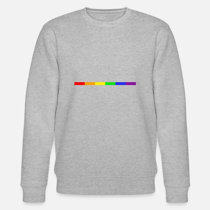 Pride H Stripe - Sweat bio CHANGER Stanley/Stella Unisexe - gris chiné