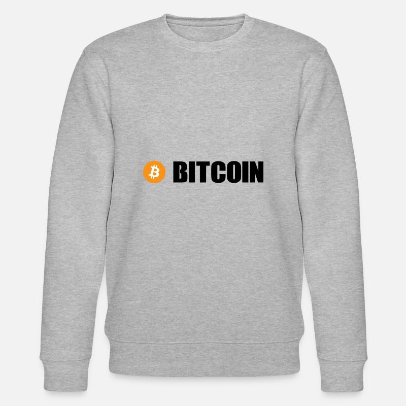 Bitcoin - Stanley/Stella Unisex Bio-Sweatshirt CHANGER  - Grau meliert