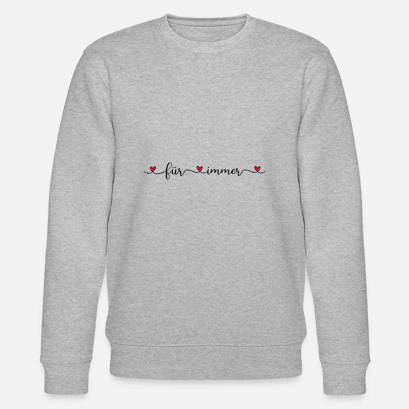 für immer - Stanley/Stella Unisex Bio-Sweatshirt CHANGER  - Grau meliert
