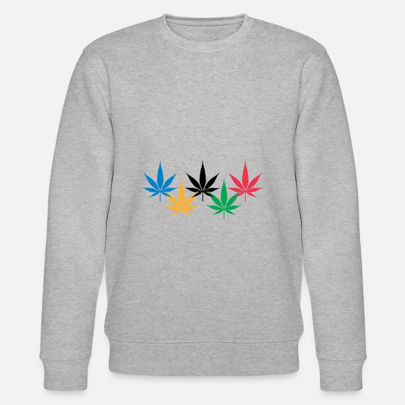 Hanfblatt - Stanley/Stella Unisex Bio-Sweatshirt CHANGER  - Grau meliert