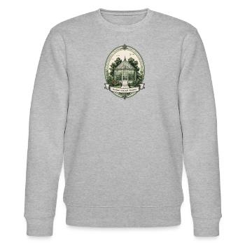 Home Sweet Home Gewächshaus - Stanley/Stella Unisex Bio-Sweatshirt CHANGER  - Grau meliert - Vorne - Nik (191cm) & Marisol (170cm)