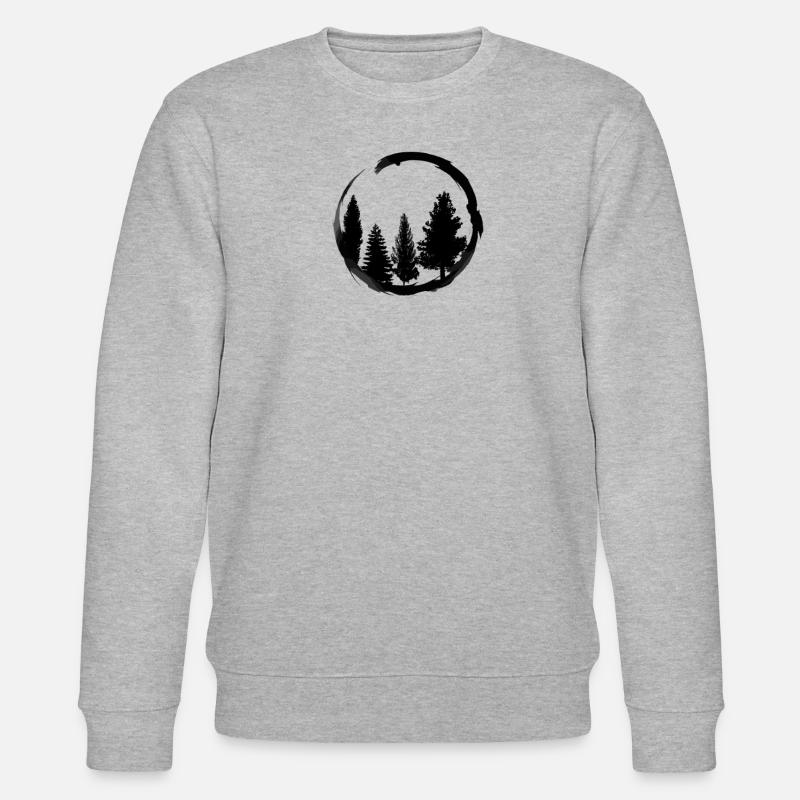 Forêt de pins Enso - Sweat bio CHANGER Stanley/Stella Unisexe - gris chiné