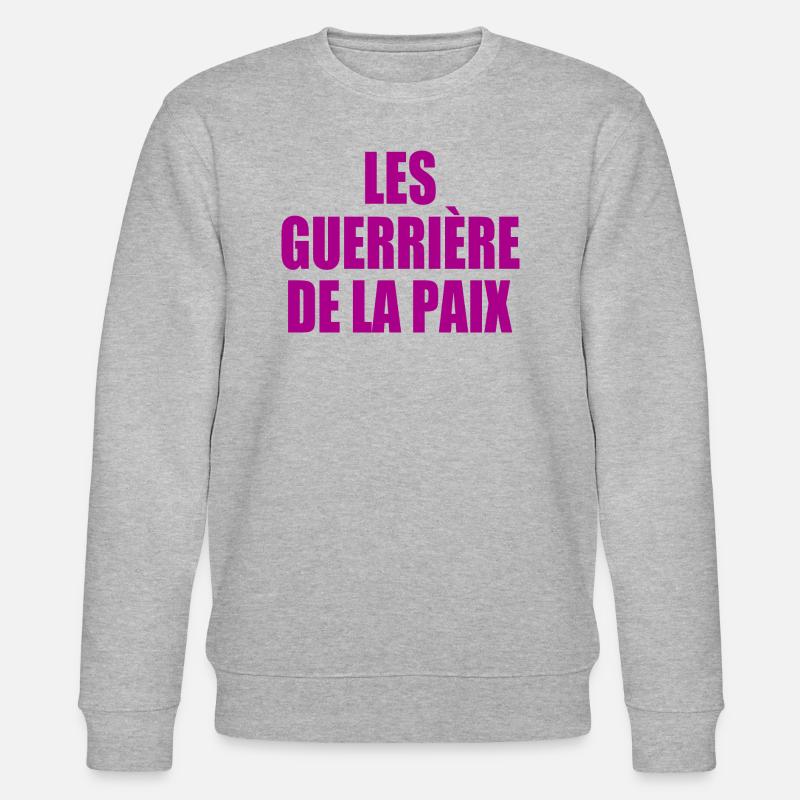 Die Krieger des Friedens - Stanley/Stella Unisex Bio-Sweatshirt CHANGER  - Grau meliert
