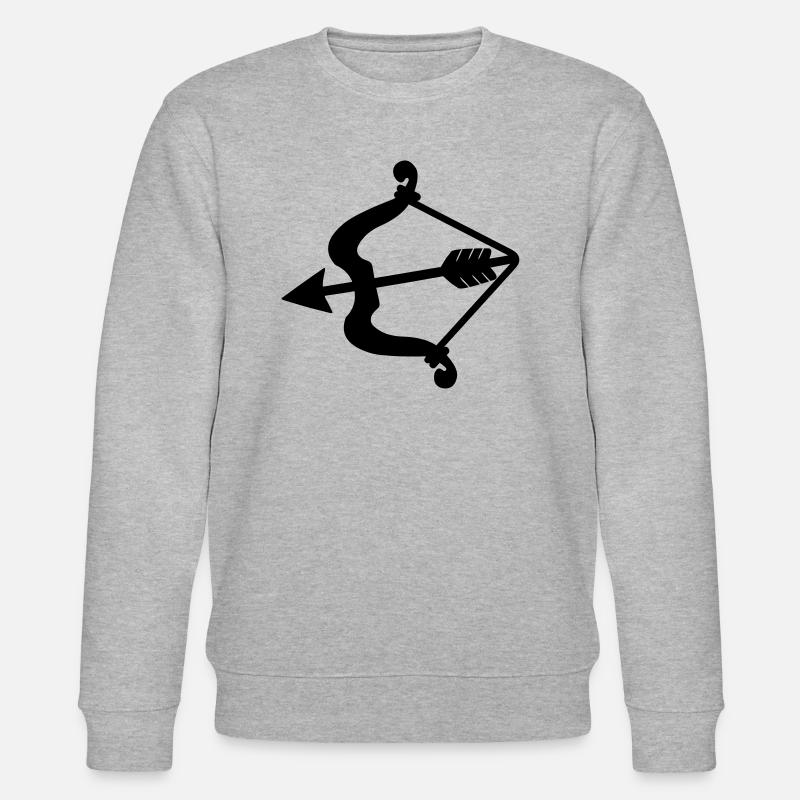 Cupidon arc et flèche. - Sweat bio CHANGER Stanley/Stella Unisexe - gris chiné