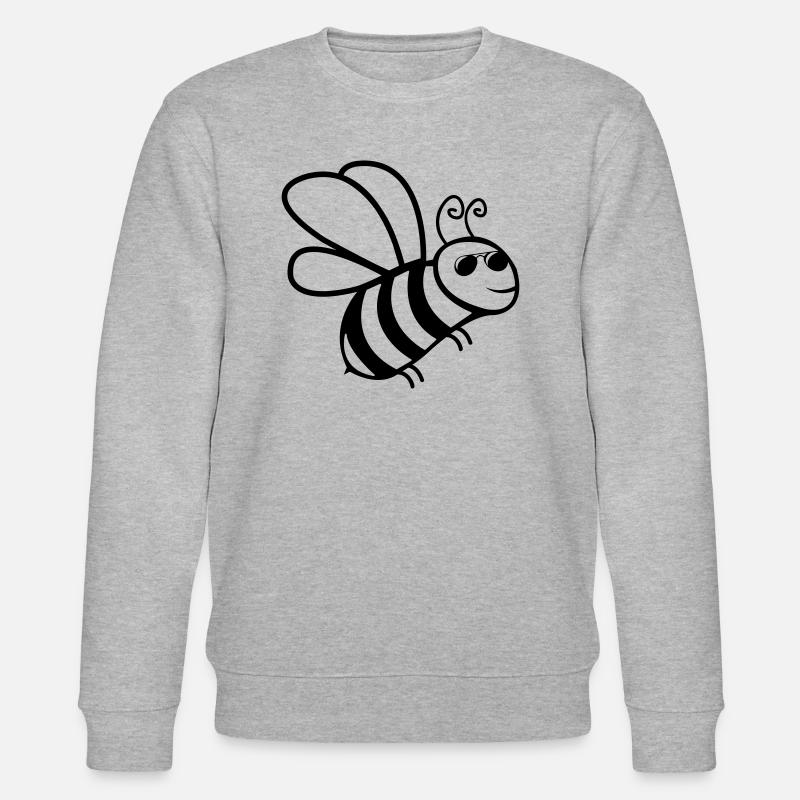 biene sonnenbrille - Stanley/Stella Unisex Bio-Sweatshirt CHANGER  - Grau meliert
