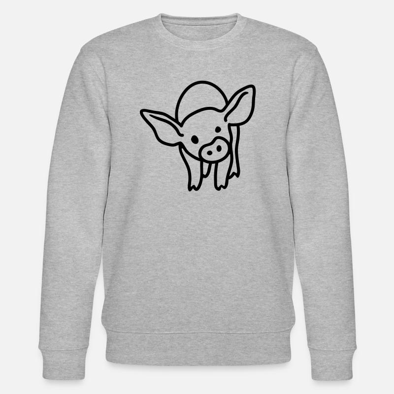 Ferkel - line - Stanley/Stella Unisex Bio-Sweatshirt CHANGER  - Grau meliert
