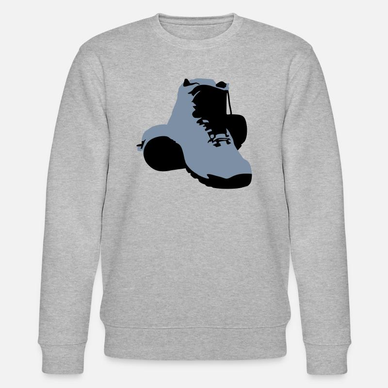 Wanderstiefel, wandern - Stanley/Stella Unisex Bio-Sweatshirt CHANGER  - Grau meliert