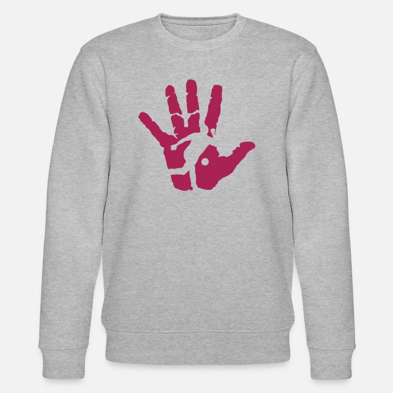 Hand bowling - Stanley/Stella Unisex Bio-Sweatshirt CHANGER - Grau meliert