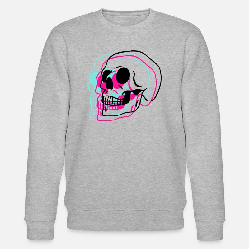 skullhead - Stanley/Stella Unisex Bio-Sweatshirt CHANGER  - Grau meliert