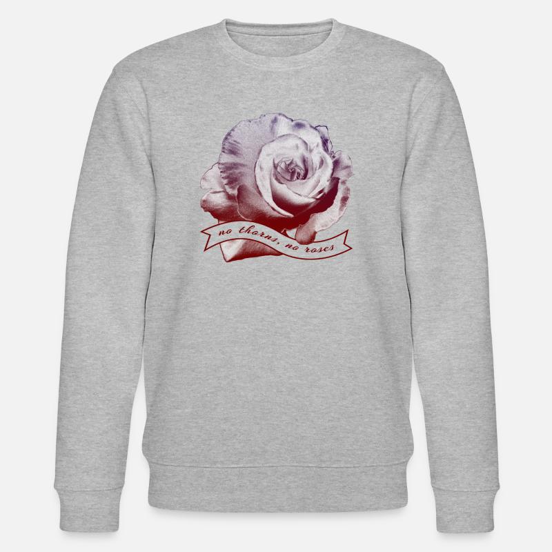 Rose - Stanley/Stella Unisex Bio-Sweatshirt CHANGER  - Grau meliert