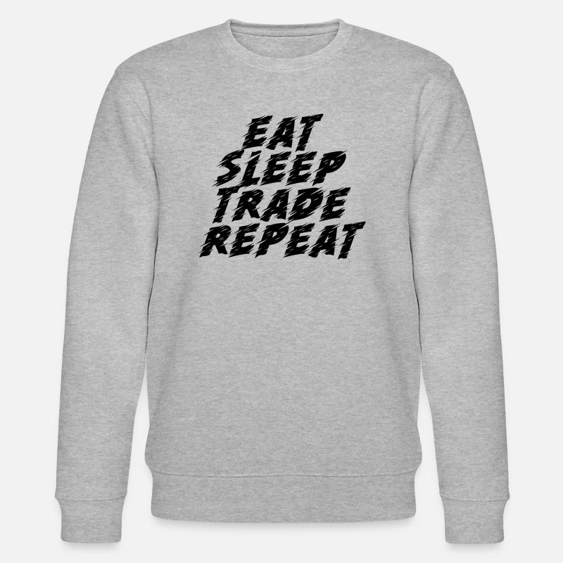 Crypto Bitcoin Trading - Stanley/Stella Unisex Bio-Sweatshirt CHANGER  - Grau meliert