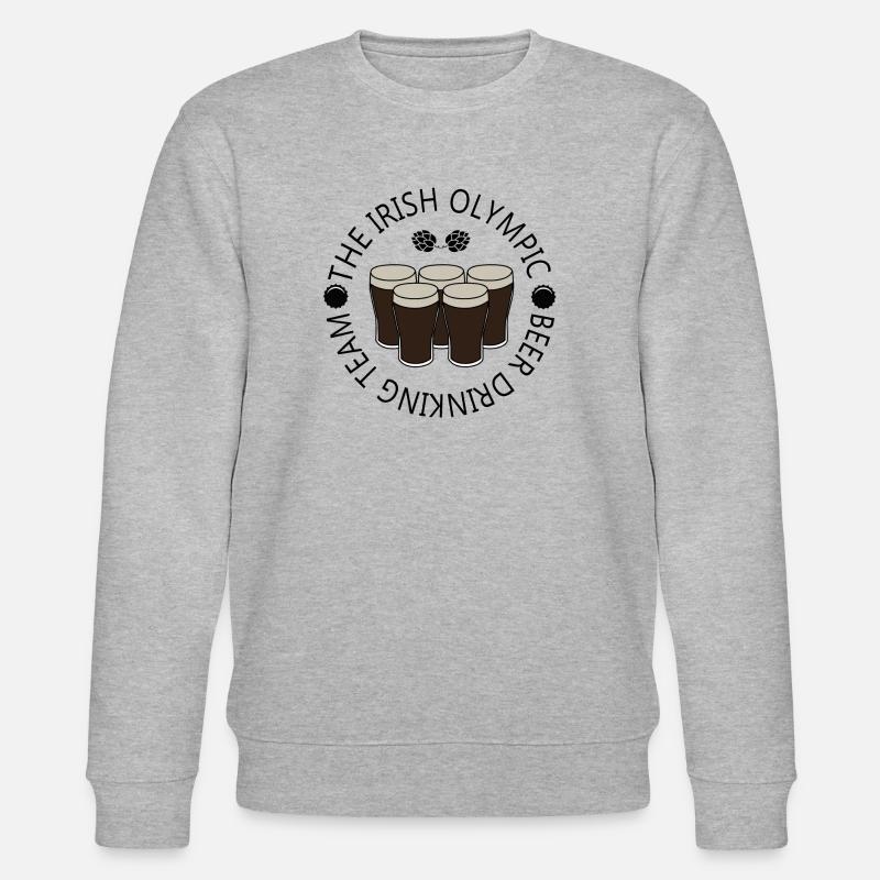 Irisches Biertrinkteam - Stanley/Stella Unisex Bio-Sweatshirt CHANGER  - Grau meliert