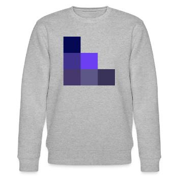 Geometrisch - Stanley/Stella Unisex Bio-Sweatshirt CHANGER  - Grau meliert - Vorne - Nik (191cm) & Marisol (170cm)