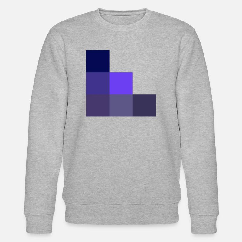 Geometrisch - Stanley/Stella Unisex Bio-Sweatshirt CHANGER  - Grau meliert