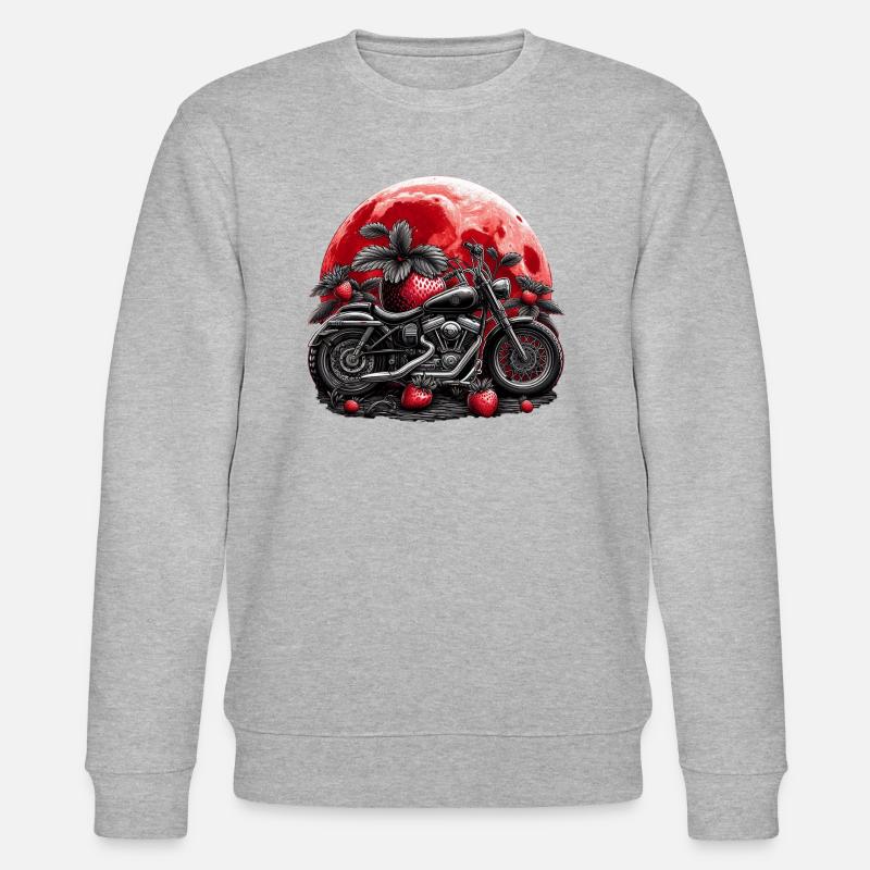 Erdbeer-Mond - Stanley/Stella Unisex Bio-Sweatshirt CHANGER  - Grau meliert