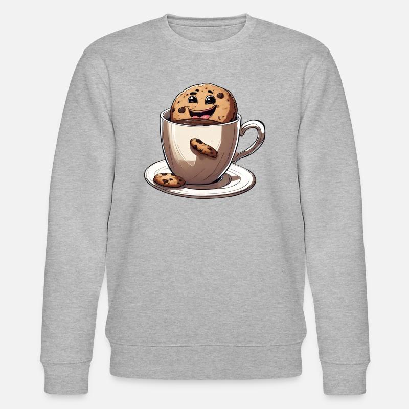 Coffee Coffee Cup Caffeine Gift Coffee Bean - Stanley/Stella CHANGER Unisex Organic Sweatshirt - heather grey
