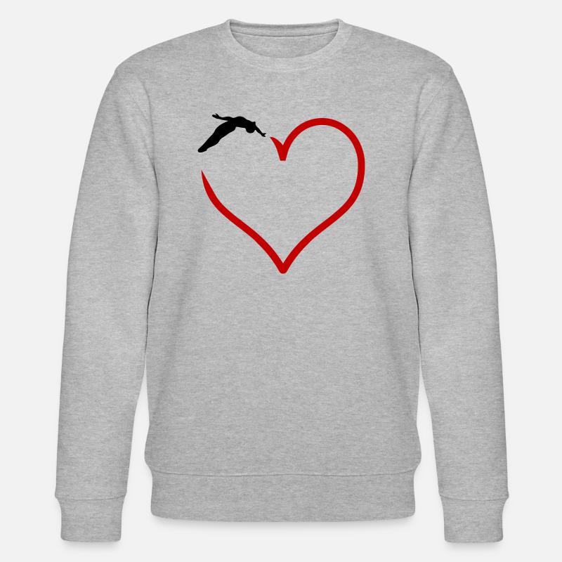 Kunstspringen - Stanley/Stella Unisex Bio-Sweatshirt CHANGER  - Grau meliert