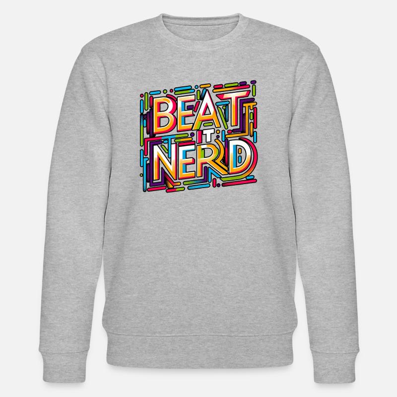 Battez-le Nerd 14 - Sweat bio CHANGER Stanley/Stella Unisexe - gris chiné