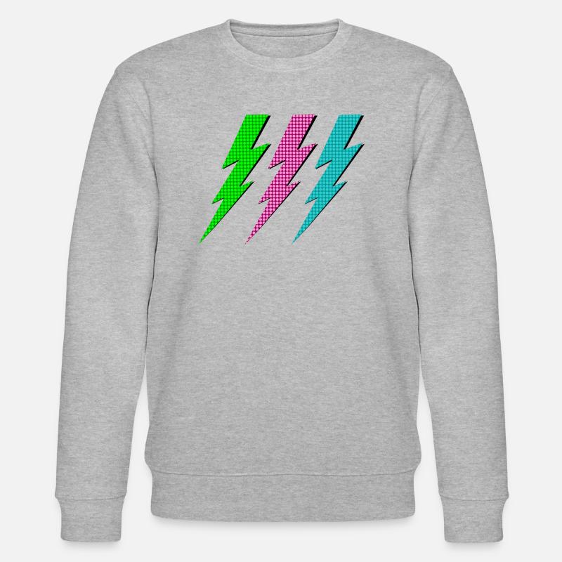 Drei Blitze - Stanley/Stella Unisex Bio-Sweatshirt CHANGER  - Grau meliert