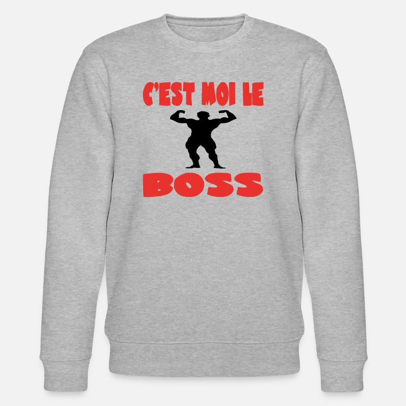 C'est moi le meilleur - Sweat bio CHANGER Stanley/Stella Unisexe - gris chiné
