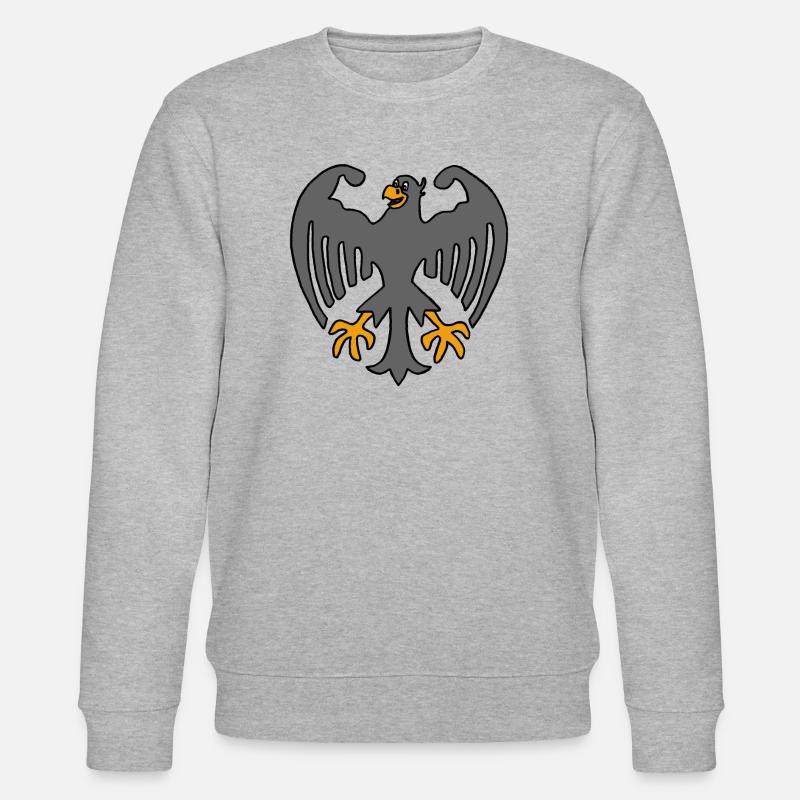 Germany Eagle - Stanley/Stella CHANGER Unisex Organic Sweatshirt - heather grey