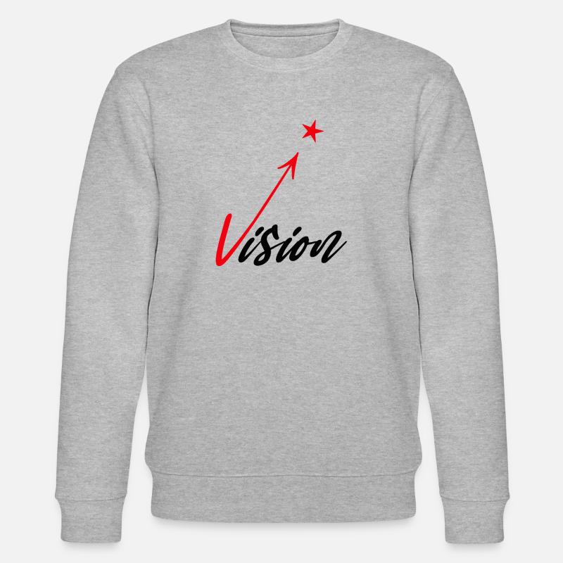 Vision, Plan, Future, Dream, Visionary - Stanley/Stella CHANGER Unisex Organic Sweatshirt - heather grey